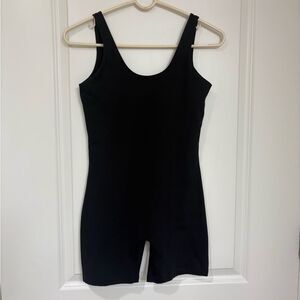 Girlfriend Collective black body suit w/built in bra size M